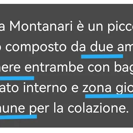Casa Montanari Готель типу 